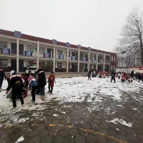 杨村乡张胡庄小学——雪人比赛记