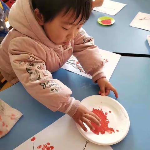 小手点画——梅花