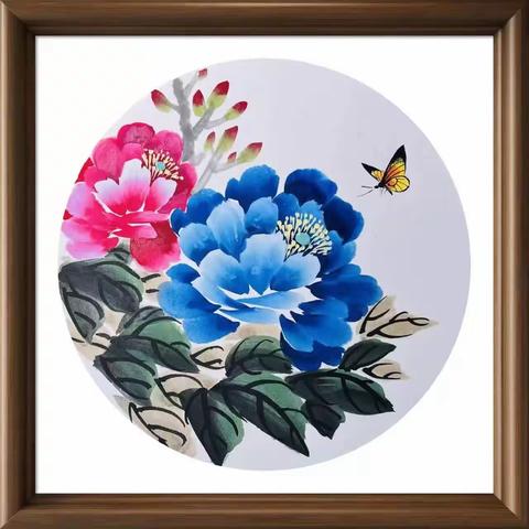 《七彩牡丹》的画法