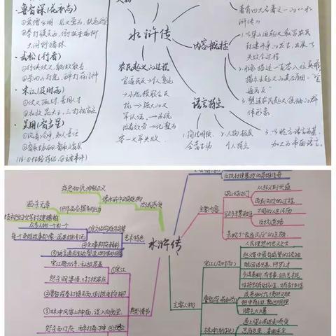 “读经典好书，绘思维导图”—东平县实验中学八年级居家读书活动