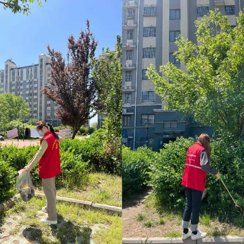 刁镇街道吉祥社区开展”大扫除，迎五一“的清洁整治活动