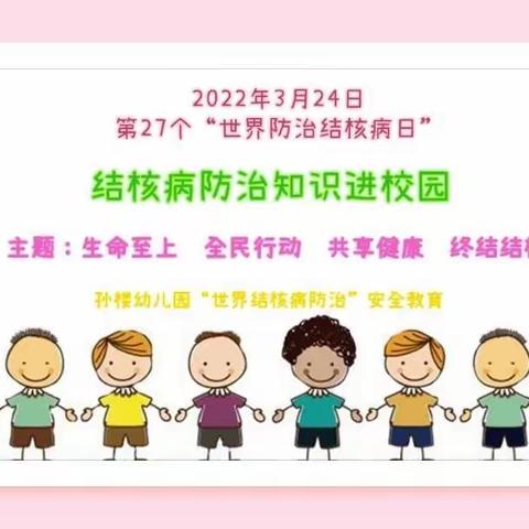 孙楼幼儿园“世界防治结核病”安全教育宣传