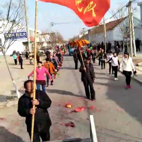 2018年鲁庙村文艺队元宵节巡演