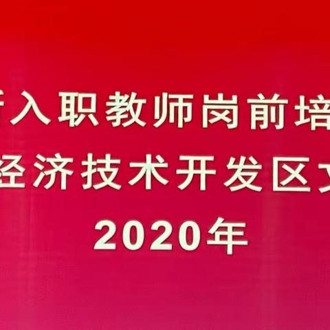 执教新起点，筑梦新征程 ——2020年经开区文教局新入职教师岗前培训