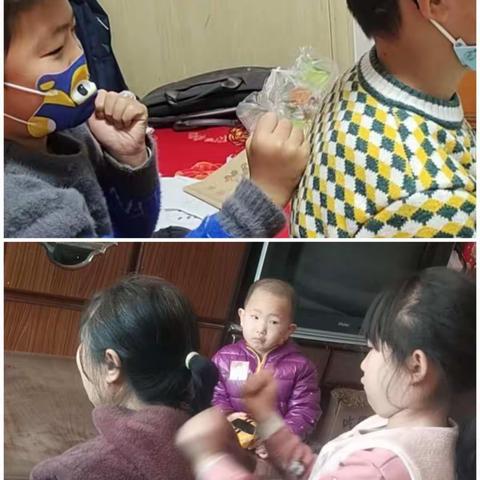 干净整洁抗疫情，家务劳动我能行。一年级2班小璞小悦劳动实践打卡“我给家人捶捶背”