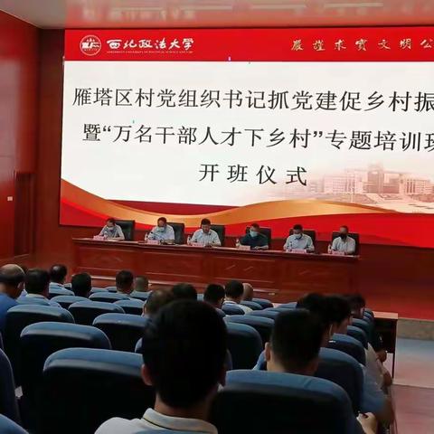 雁塔区举办村党组织书记抓党建促乡村振兴暨“万名干部人才下乡村”专题培训班