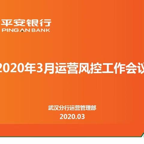 武汉分行组织开展3月份线上运营风控工作会议