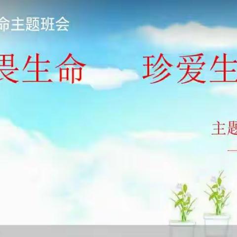 敬畏生命      珍爱生命                                    民权县实验小学一15班主题班会纪实