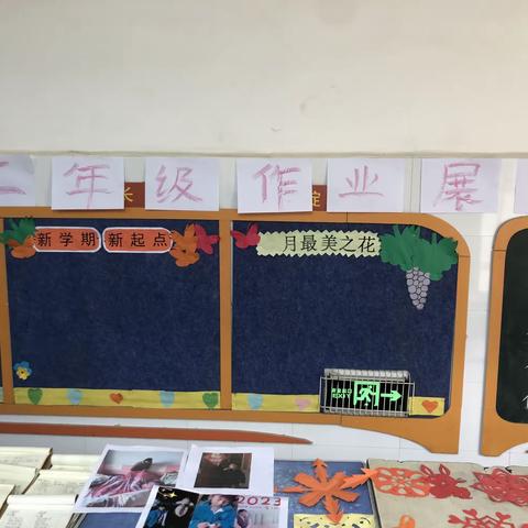 柏树刘小学二年级寒假作业展评