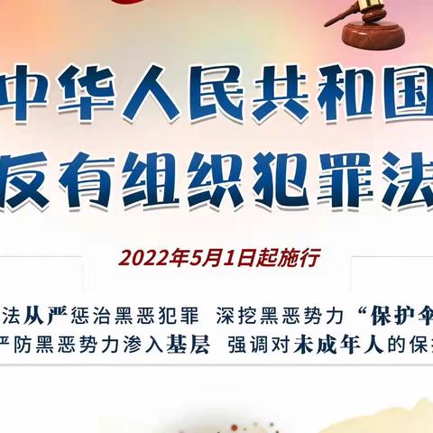 依法严惩黑恶犯罪、贯彻实施《反有组织犯罪法》实现扫黑除恶长效常治