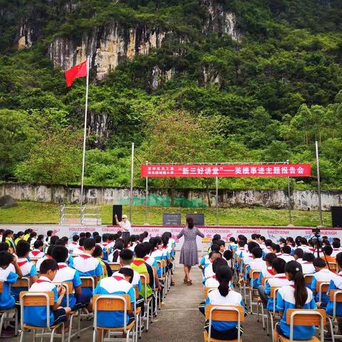 宜州区洛东镇坡榄小学“新三好讲堂”—英雄事迹主题报告会