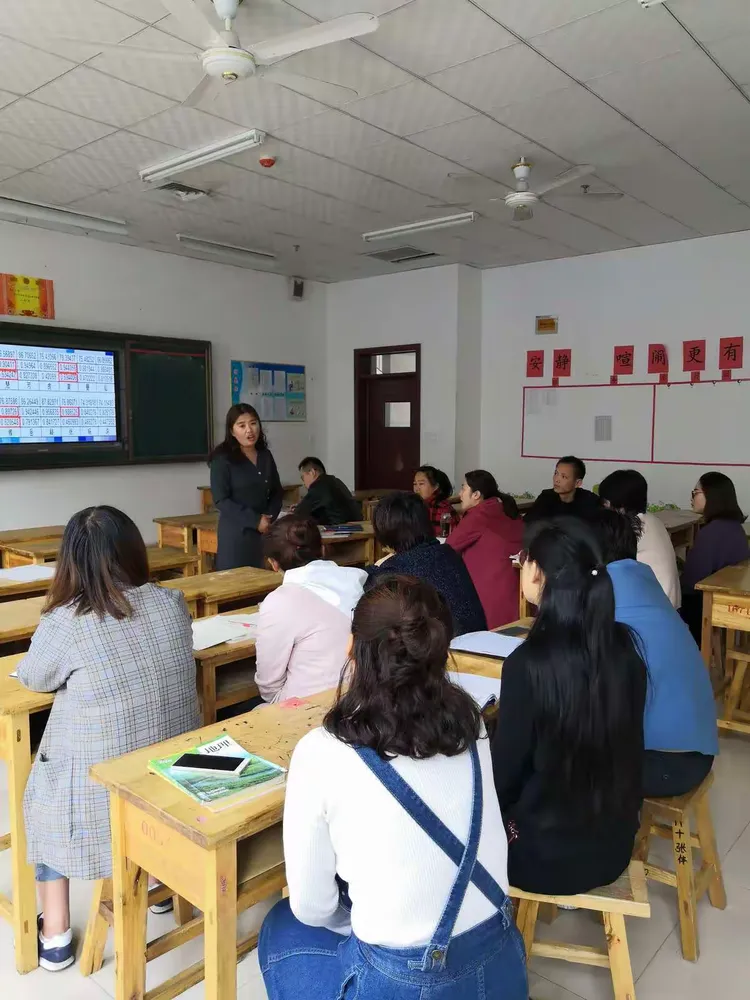 庆云县第四中学一练成绩分析会