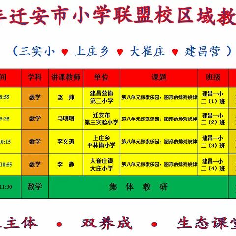 同课异构展风采 区域教研促发展