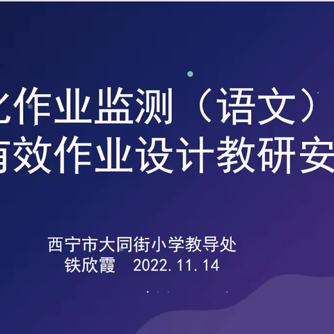 强化语言运用 优化设计明方向 ——大同街小学语文专项研讨活动