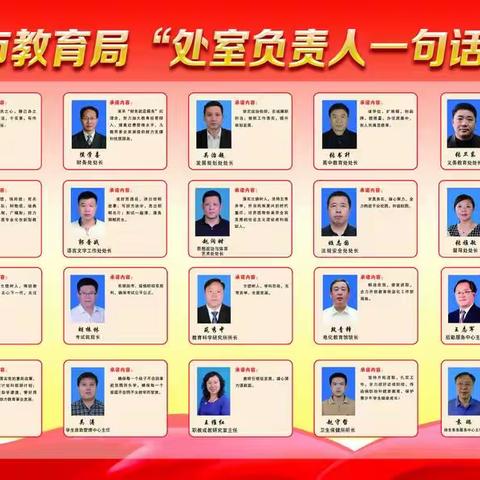 机关党委积极组织开展“处室负责人一句话承诺”活动