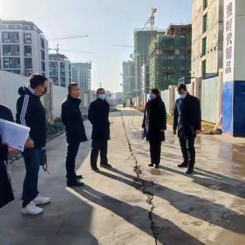 王琳岩局长调研合作诚园配建学校建设情况