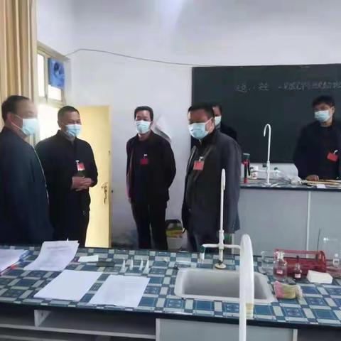 叶县教体局主要领导视察2021年中招理化生实验操作考试工作