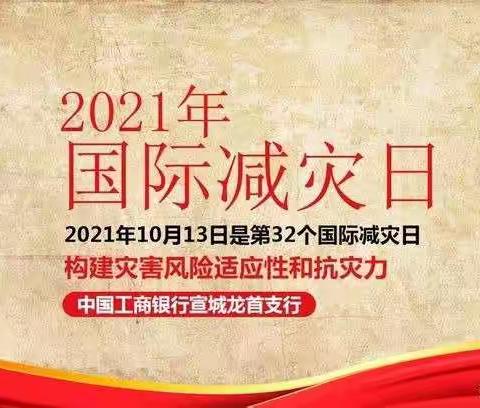 2021年国际减灾日主题“构建灾害风险适应性和抗灾力”