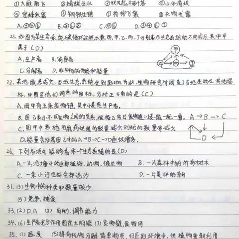 你我身边皆是优秀——期末将近，39班优秀错题本改错展示