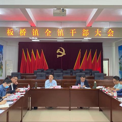 板桥镇召开全镇干部大会   迅速传达学习市“两会”精神