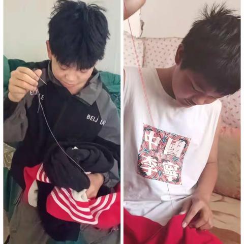 【南吕固乡滏阳学校】“小手拉大手，居家防疫比比看”活动之五十六——劳动实践缝衣服