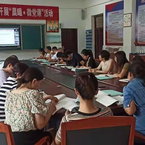 菏泽市定陶区第三实验小学七月份主题党日——党员培训班集体学习侧记