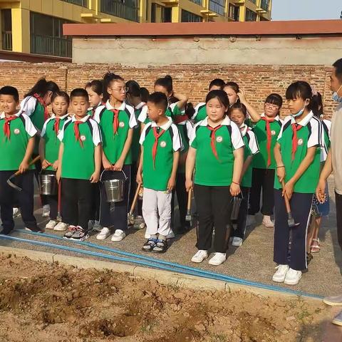 刘官庄镇中心小学四年级劳动教育实践活动——种植黄豆