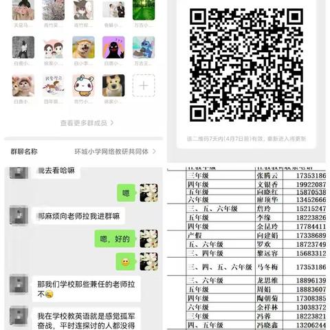 环小英语网络教研共同体首次网络教研活动记录