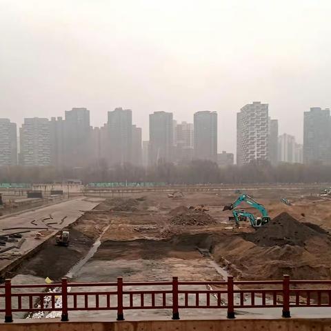 沈阳浑河{罗士圈公园段}改造开始了