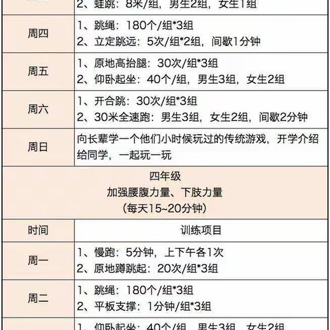 【精准发力促成长•新优质学校成长计划】高新第三十五小学乳庄分校学生暑假体育锻炼计划