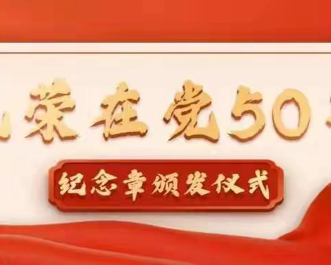 颁发纪念章  谱写新征程---兴宁村举办“光荣在党50年”纪念章颁发仪式