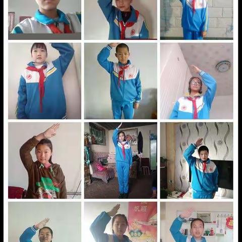 大西渠镇中心学校别样的开学升旗仪式