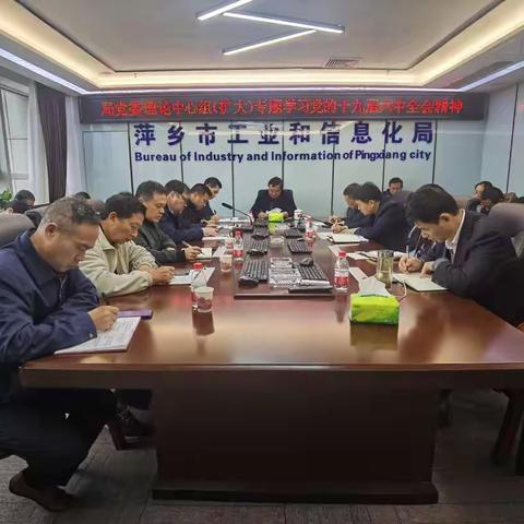 市工信局学习贯彻党的十九届六中全会精神