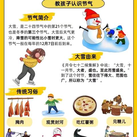 冬日意浓 大雪已至—春蕾班二十四节气活动