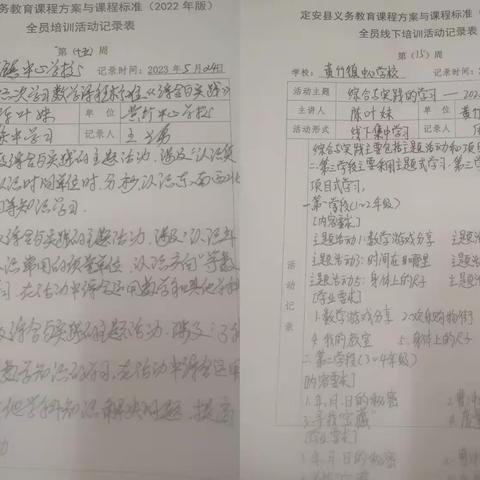 黄竹镇中心学校新课标学习简报（七）