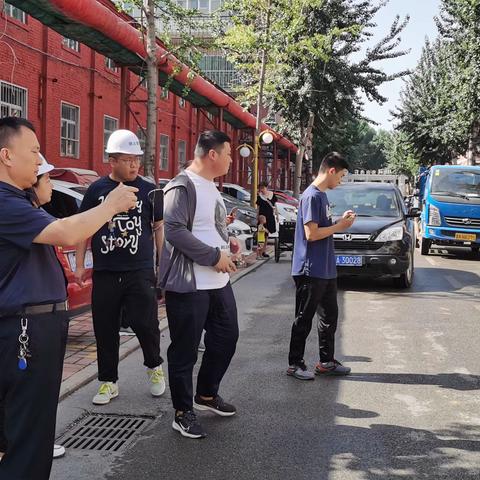 南辛街道环境监管中心开展大气污染防治工地扬尘治理专项联合检查