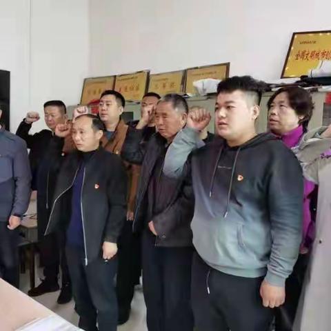 2021年4月1日兰阳街道胜利社区开展五＋N固定党日活动