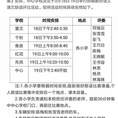 读书百遍其义自见——2021塔洋镇中心学校红花校区课文朗读评比活动