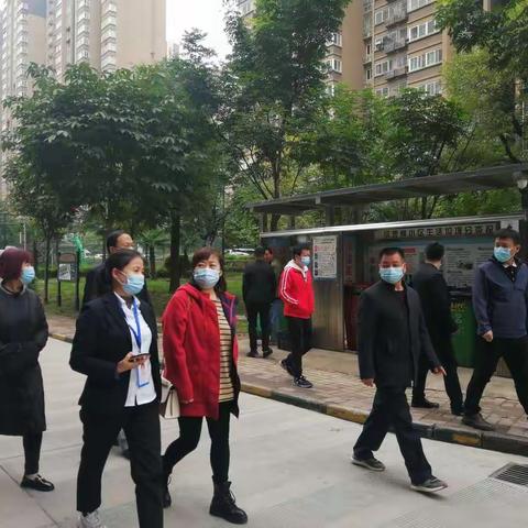 市、区爱卫办对曲江街道申报2021年省市级卫生先进单位相关社区开展检查验收工作