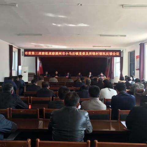 市委第三巡察组向中共滦州市小马庄镇反馈巡察情况