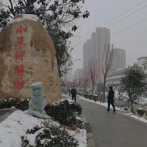 雪后小草河公园