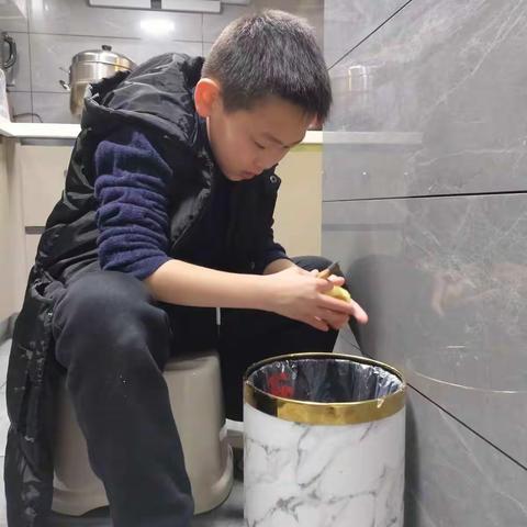 儿子的第一次厨艺