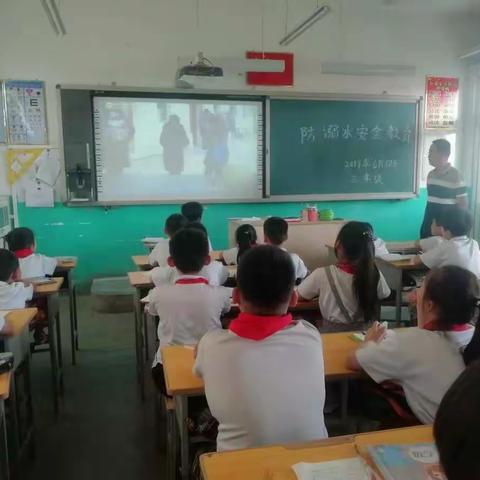 商平庄小学防溺水主题班会