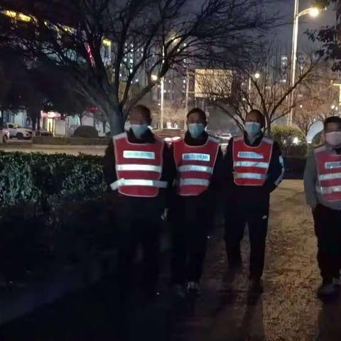 城关街道吕巷社区禁燃禁放夜间巡查行动