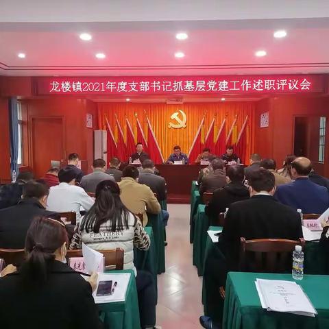 龙楼镇召开2021年度支部书记抓基层党建工作述职评议会