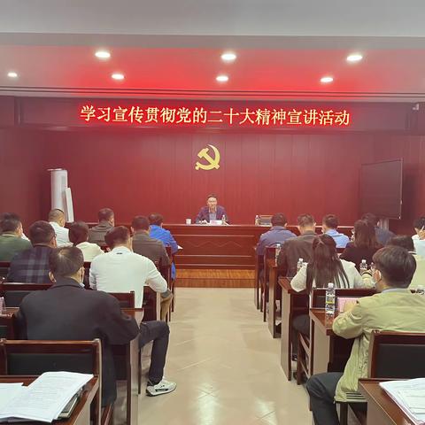 龙楼镇举办学习宣传贯彻党的二十大精神宣讲会