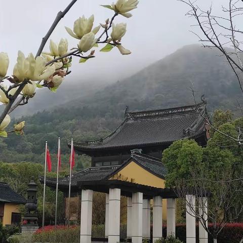 烟雨蒙蒙登阳山