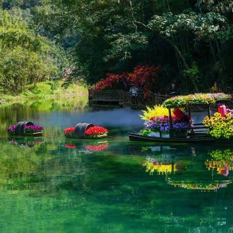 清远古龙峡网红河谷