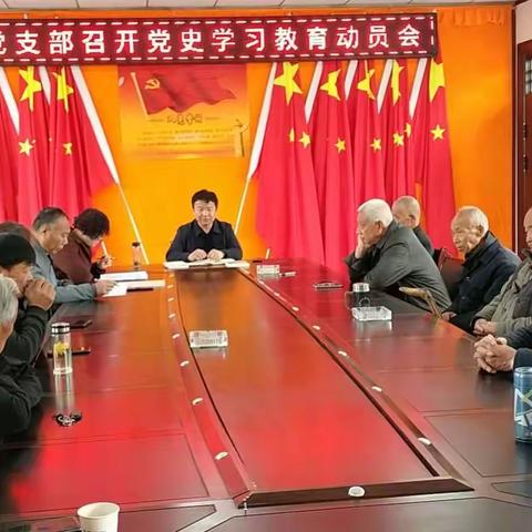 任家村党支部召开党史学习教育动员大会