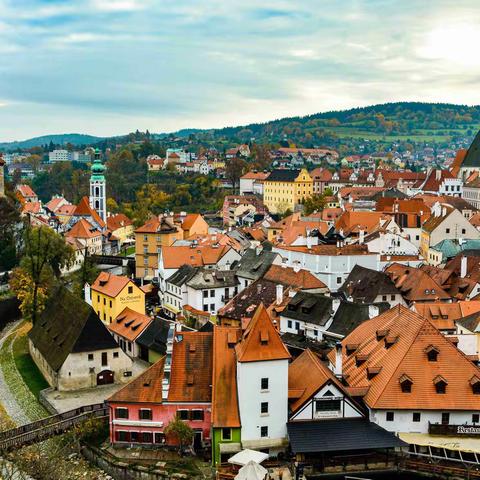 捷克小镇克鲁姆洛夫和卡罗维发利景色——2016年东欧游留景